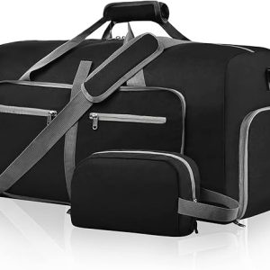 Duffle Bag with Shoes Compartment and Adjustable Strap
